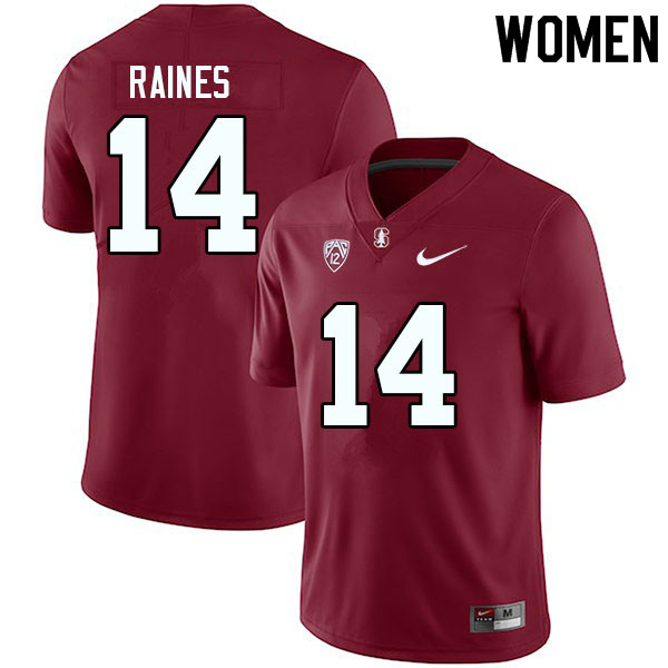 Women #14 Jayson Raines Stanford Cardinal College Football Jerseys Sale-Cardinal - Click Image to Close